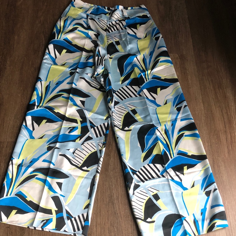 Hugo wide leg pants with floral print
